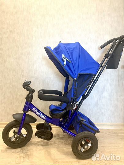 Детский велосипед 3 колесный с ручкой