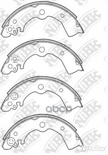 Колодки барабанные зnissan almera/sunny all 91