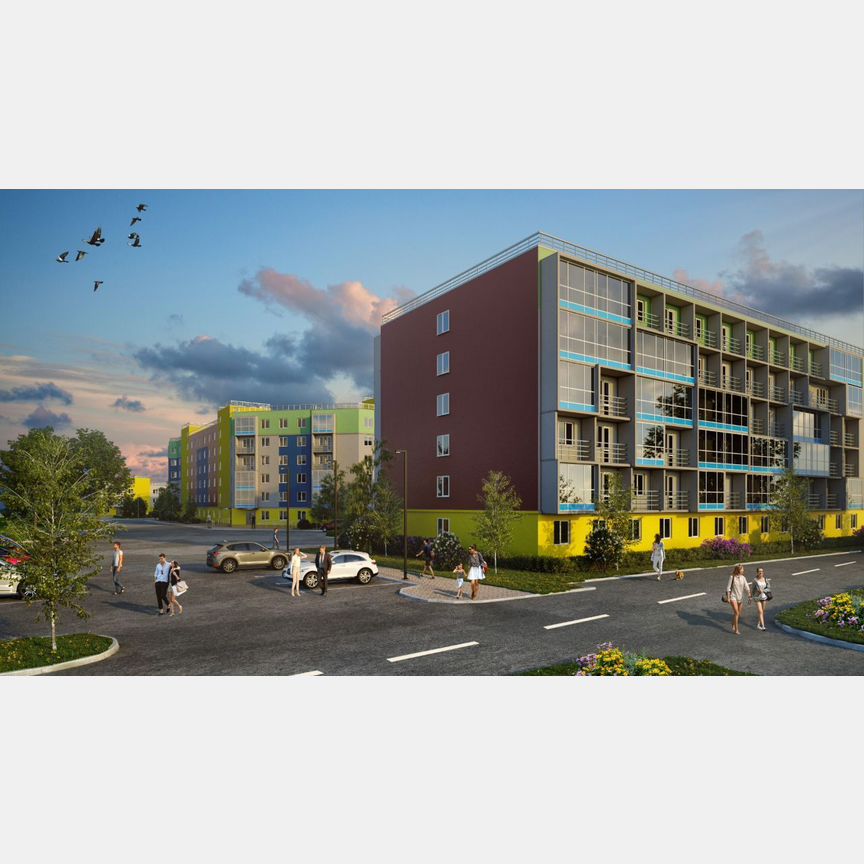 2-к. квартира, 67,9 м², 3/6 эт.