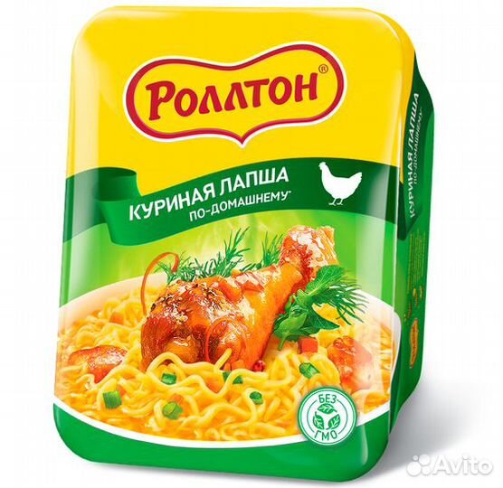 Лапша Роллтон По-домашнему с Курицей 90г