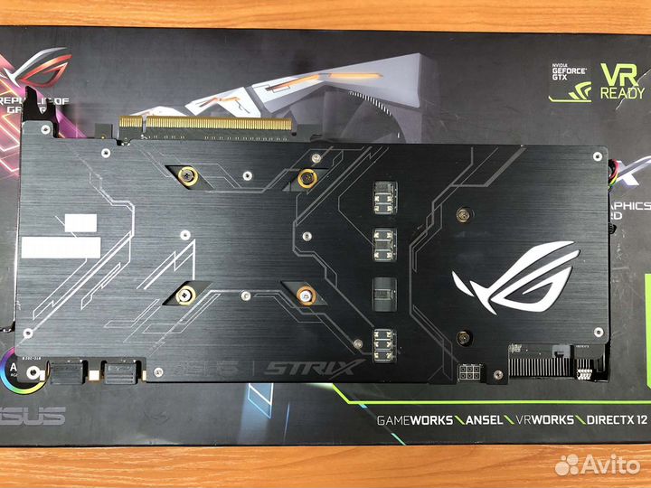 Видеокарта asus Rog Strix GTX 1070 8gb