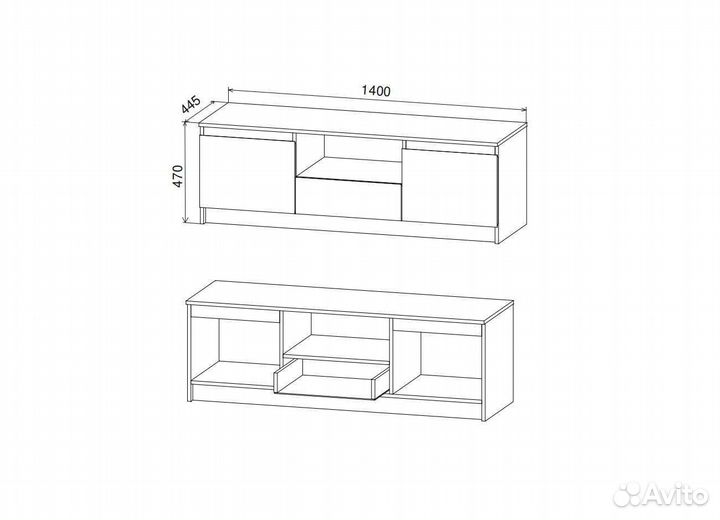 Мс Марли Тв-тумба мтб 1400.1