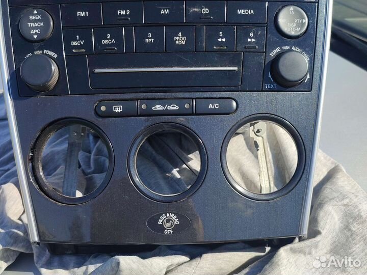 Мазда 6 центральная консоль магнитола