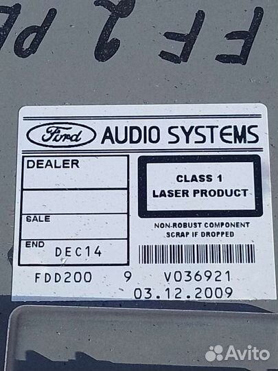 Штатная магнитола ford focus 2