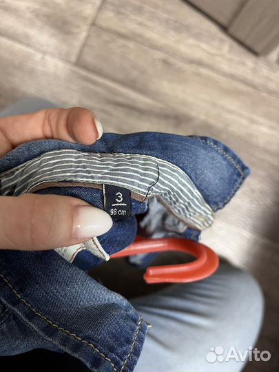 Джинсовая рубашка детская