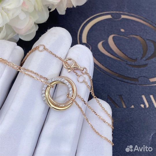 Браслет Cartier Trinity, золото 585 пробы 0,26ct