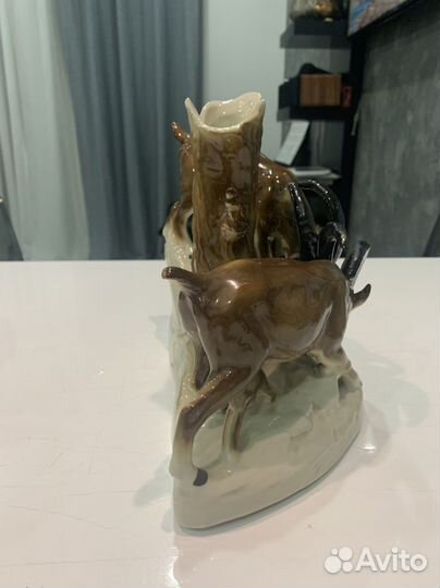 Фарфоровая статуэтка Германия «горные козлы»