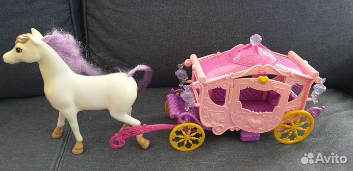 Куклы, Барби, мягкие игрушки,сумочки, карета