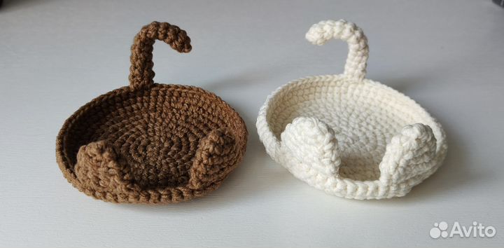 Вязаная подставка под кружку