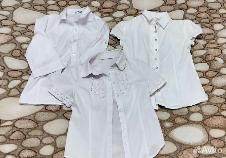 Школьные блузки 140 пакетом