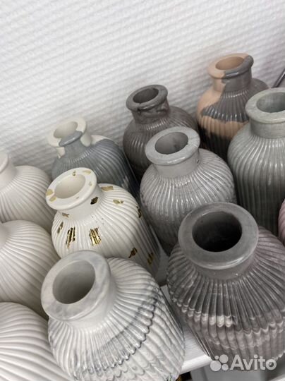 Вазы из гипса