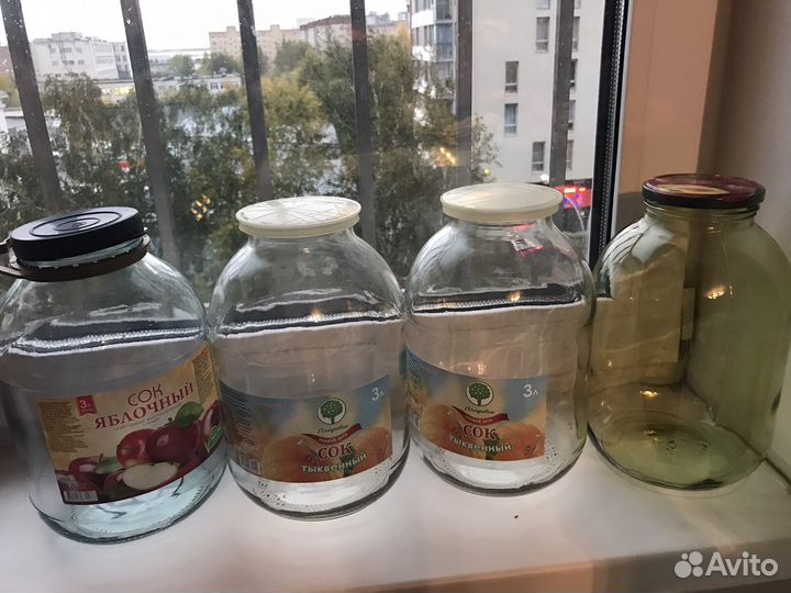 Банки стеклянные (с крышками). Разные