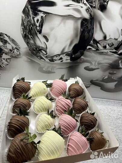 Букеты из клубники в шоколаде