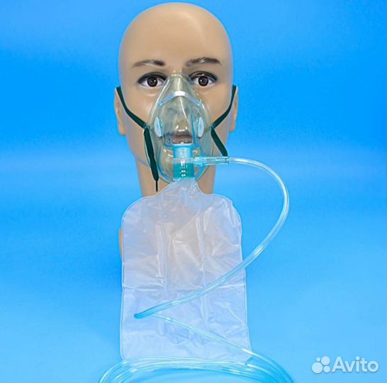 Маска кислородная нереверсивная с резервным мешком