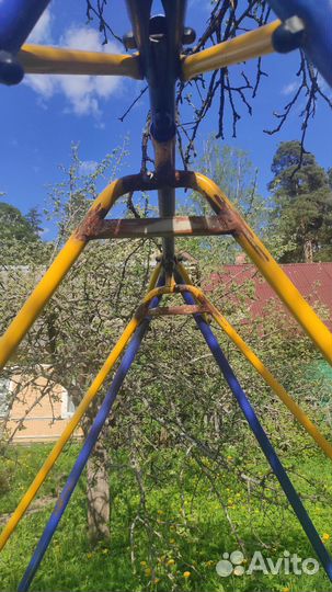 Детские качели уличные бу