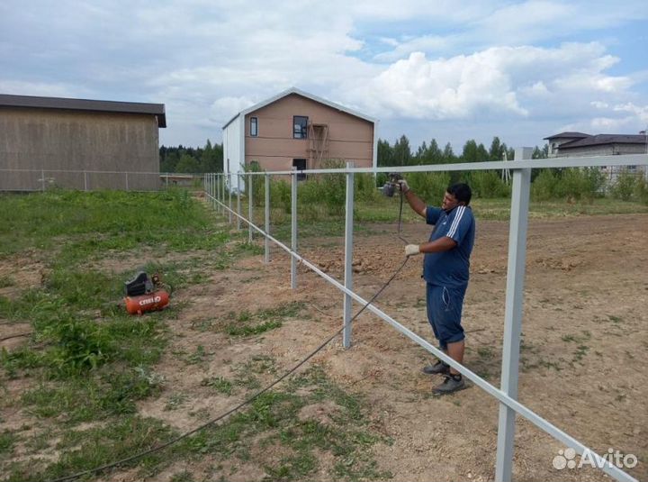 Забор металлический,ворота, калитки качественно