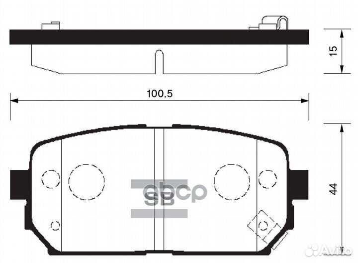 Колодки тормозные дисковые SP1197 Sangsin brake