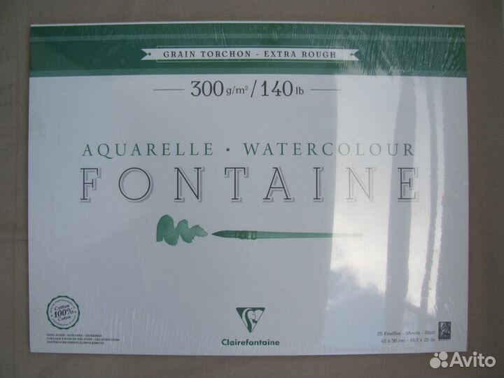 Акварельная хлопковая бумага Clairefontaine/Canson