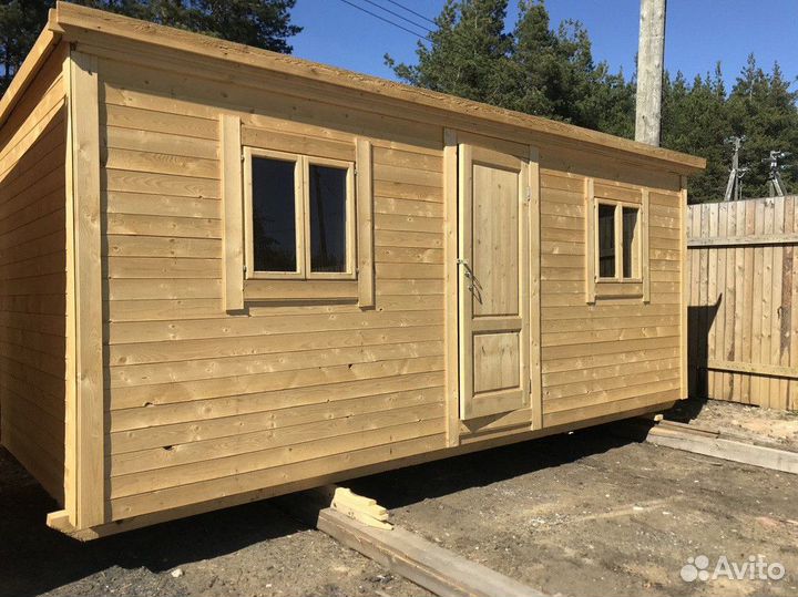 Бытовки: с завода, влагозащита, теплая, пол: OSB