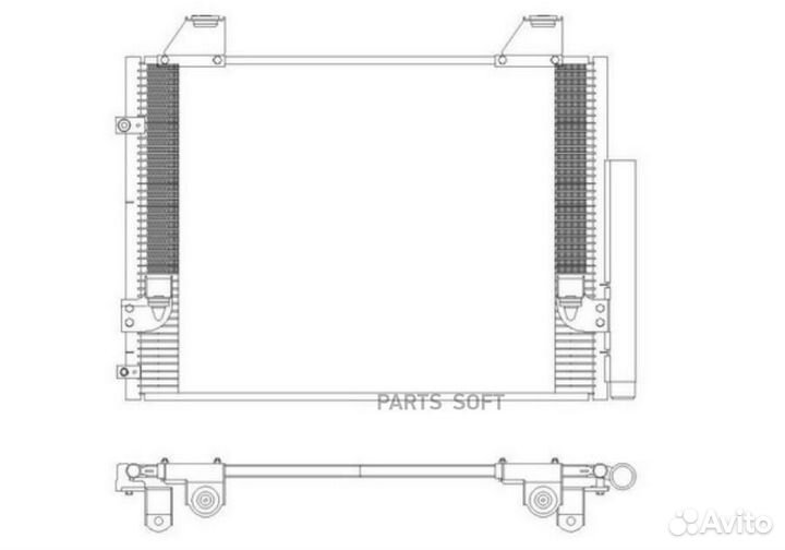 Sakura 54619817 Радиатор кондиционера