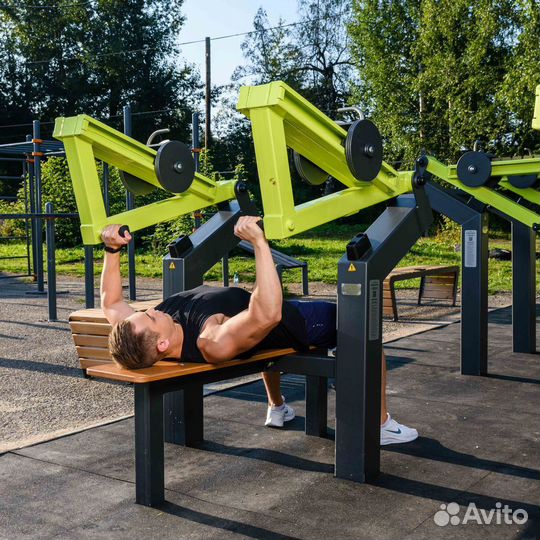 Уличный тренажер Жим лежа с переменной нагрузкой