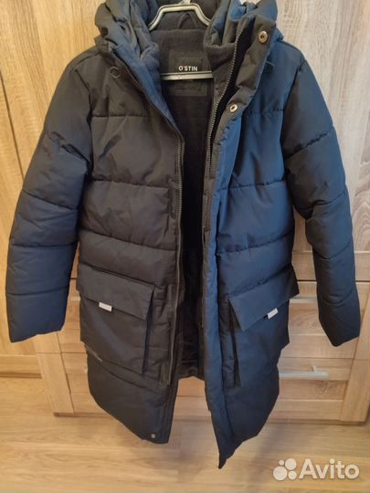 Зимняя длинная куртка р.158