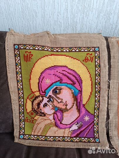 Винтажная вышивка из СССР Много Ручная работа