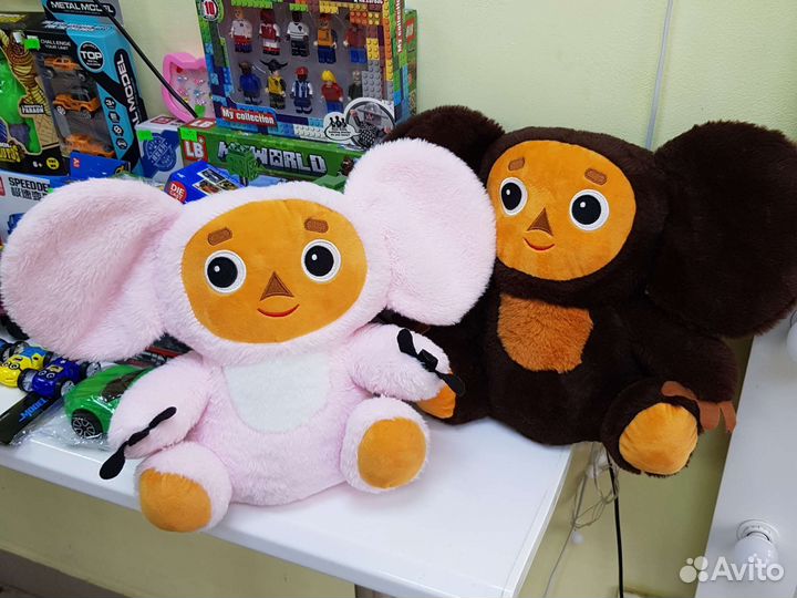 Мягкая Чебурашка(кремовая,розовая,коричневая)
