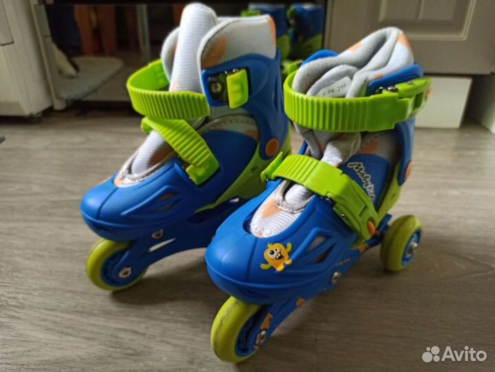 Раздвижные роликовые коньки 2 в1 (26-29 размер)