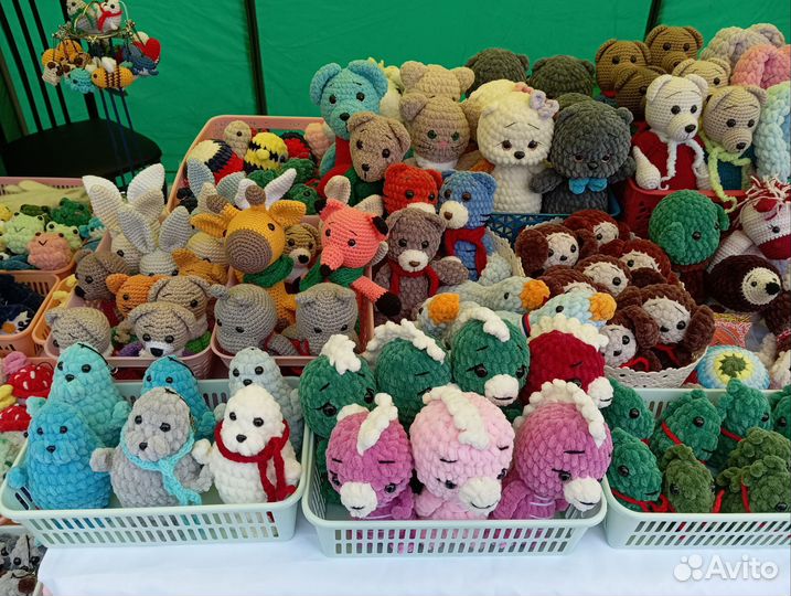 Ручная работа вязаные игрушки