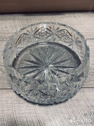 Хрустальная ваза для фруктов СССР