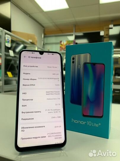 HONOR 10 Lite, 3/32 ГБ