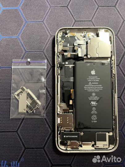 iPhone 12 белый. Корпус в сборе. Шлейфа, камера