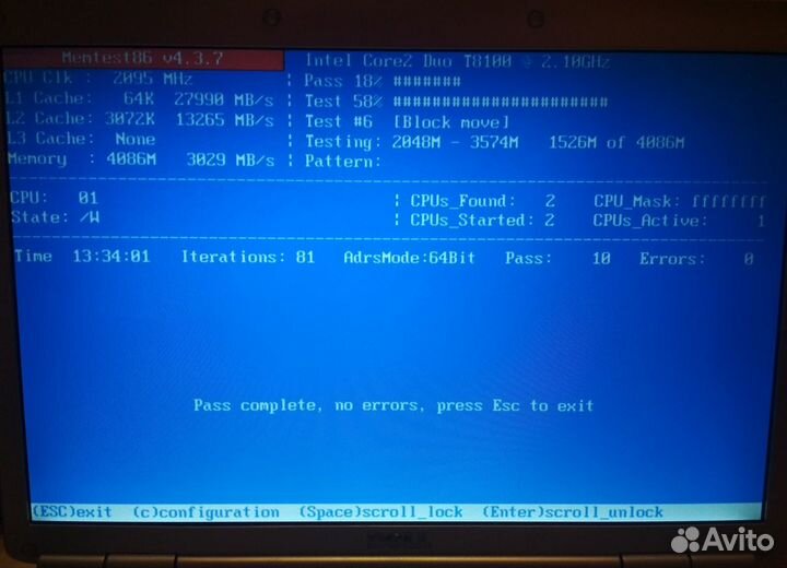 Sodimm DDR2 pc2-6400 (800 MHz), 2 x 2Gb