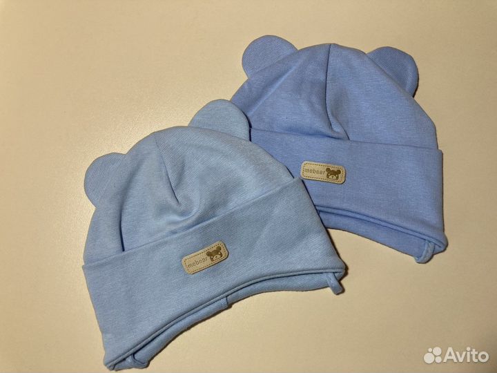 Шапочки для новорожденных новые
