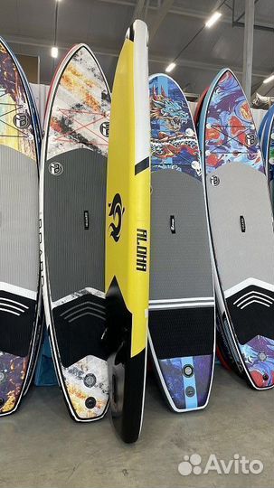 SUP доска-каяк 2 в 1 raidex aloha yello 10.6’ 320