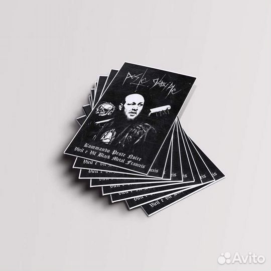 Дизайнерские открытки. Black metal