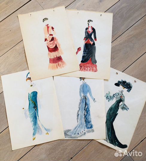 Акварель мода, история костюма