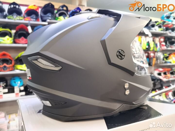 Шлем детский мотард AiM JK802Y Black Matt