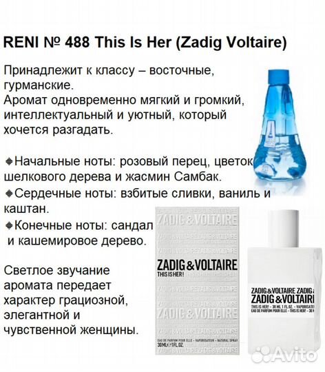 Парфюмерия Reni в ассортименте