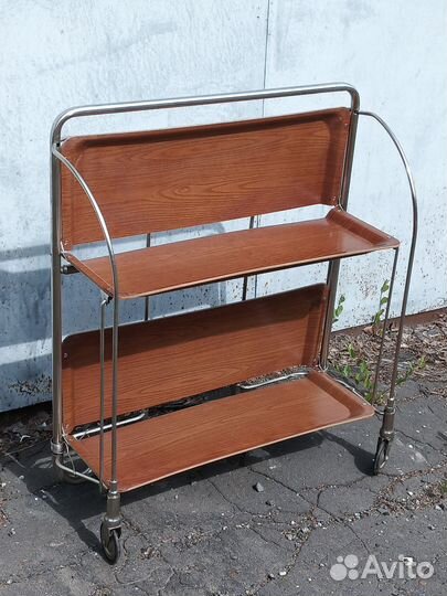 Сервировочный столик складной на колесиках СССР