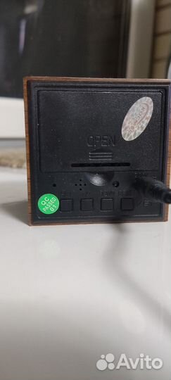 Настольные электронные часы Деревянный куб