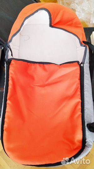 Коляска-трансформер Babyton Pillo OX Grey-Orange