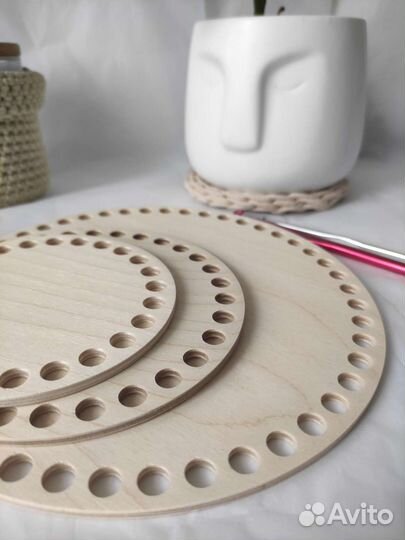 Набор донышек дно деревянное для вязания
