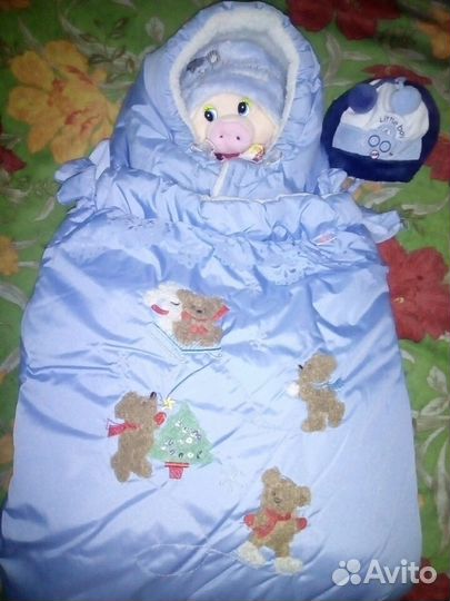 Конверт-одеяло на овчине