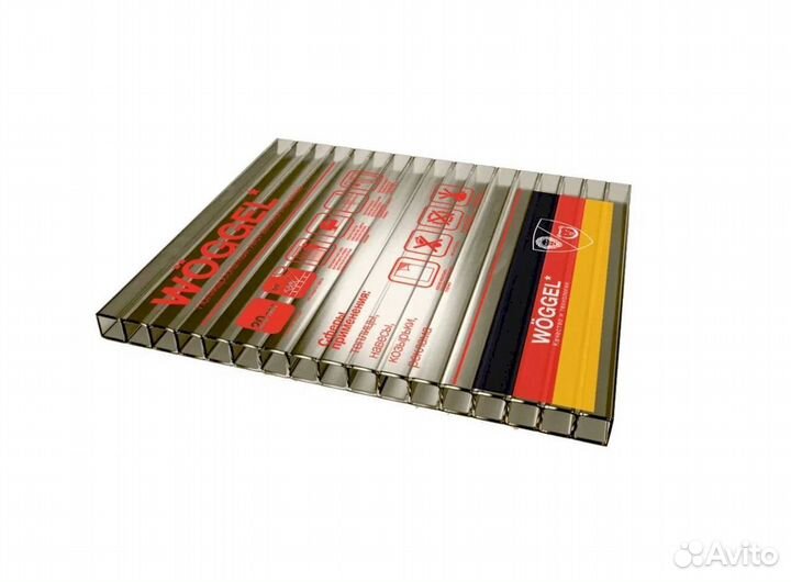 Сотовый поликарбонат Woggel Серая бронза