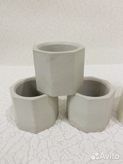 Подсвечник/Кашпо из гипса