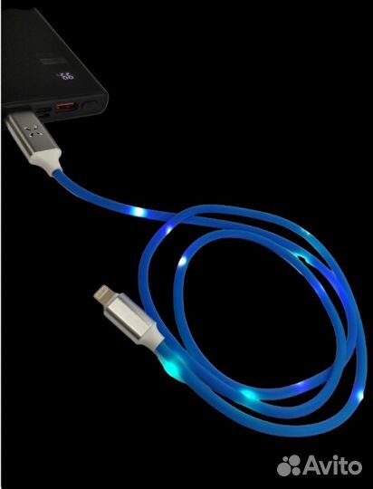 Кабель зарядки iPhone lightning цветомузыка