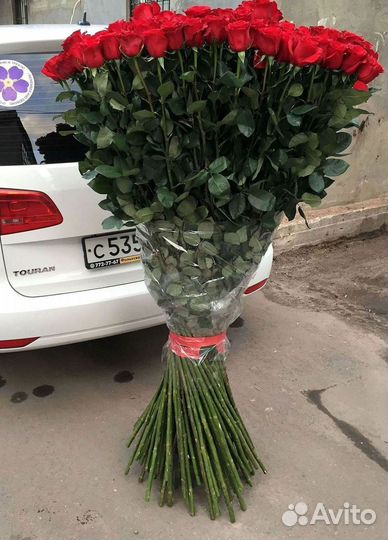 Высокие розы 150 160 170 180 190см доставка Москва