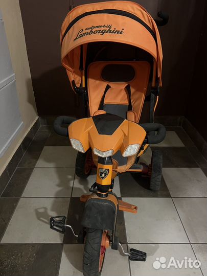Детский трехколесный велосипед lamborghini